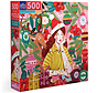 eeBoo Ms. Santa's Reindeer Puzzle 500pcs