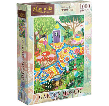 Magnolia Puzzles Magnolia Garden Mosaic Puzzle 1000pcs