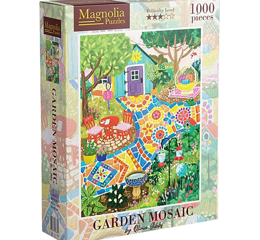 Magnolia Garden Mosaic Puzzle 1000pcs