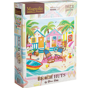 Magnolia Puzzles Magnolia Beach Huts Puzzle 1000pcs