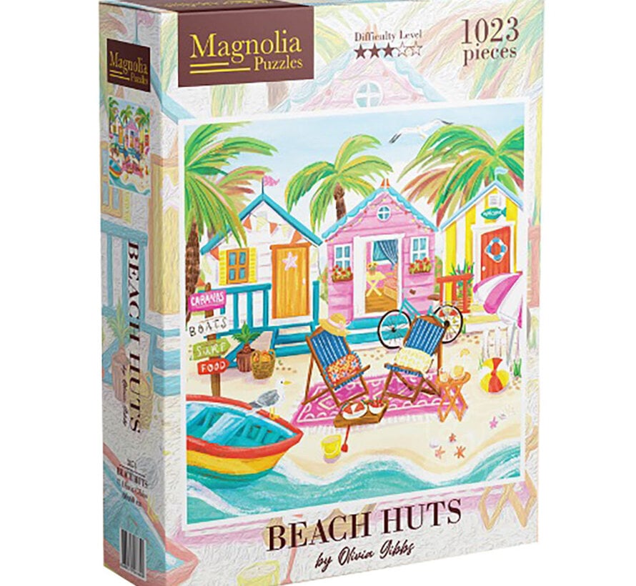 Magnolia Beach Huts Puzzle 1000pcs