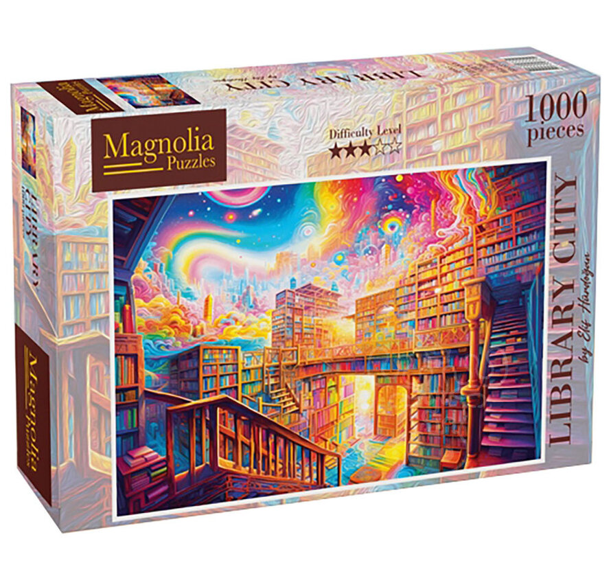 Magnolia Library City Puzzle 1000pcs