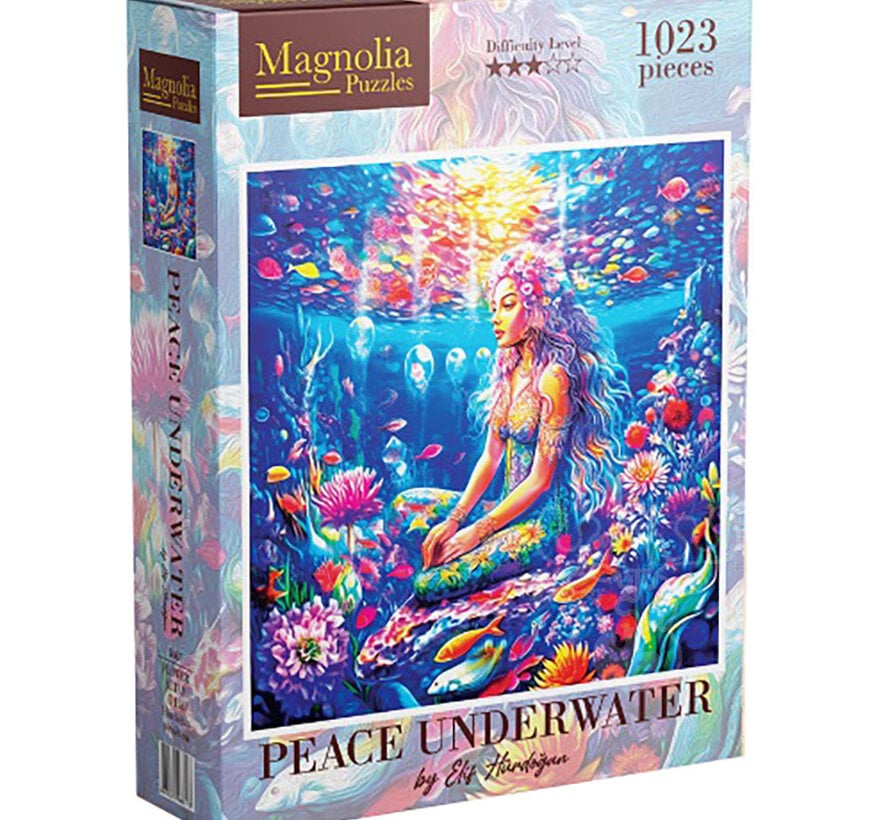 FINAL SALE Magnolia Peace Underwater Puzzle 1023pcs