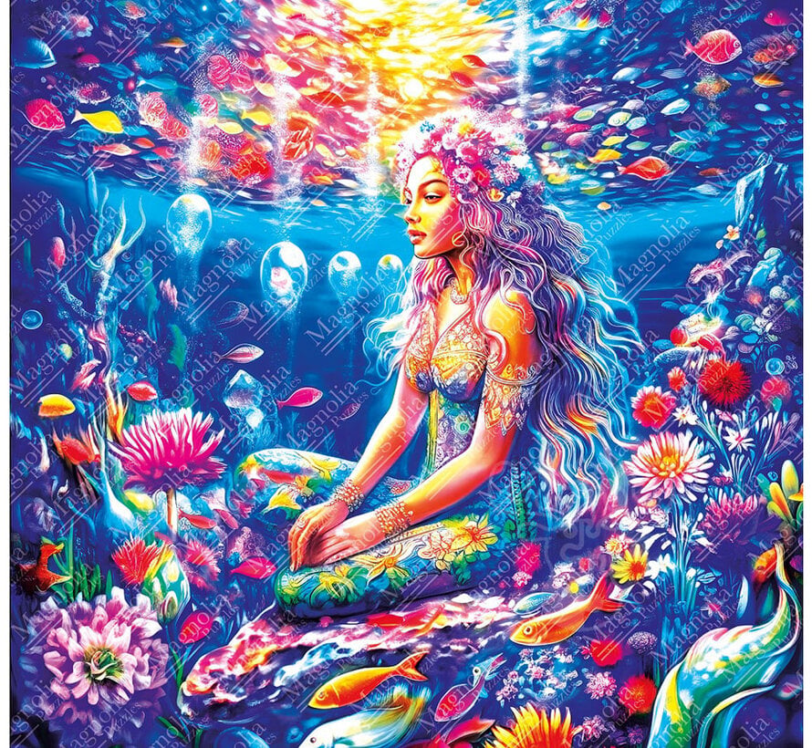 FINAL SALE Magnolia Peace Underwater Puzzle 1023pcs