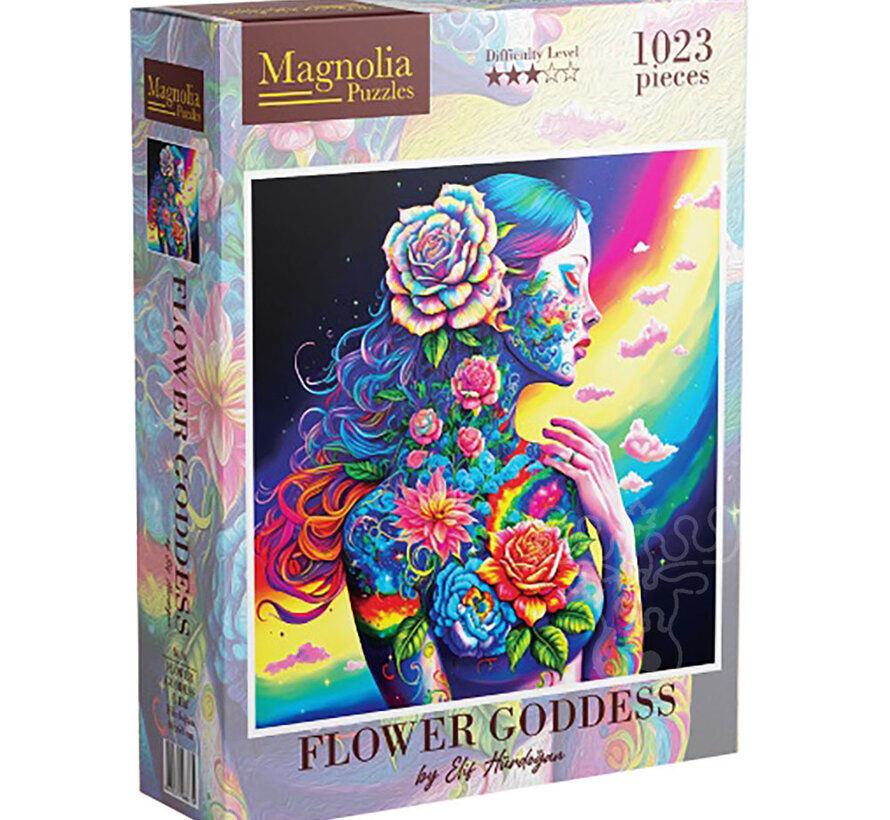 Magnolia Flower Goddess Puzzle 1023pcs