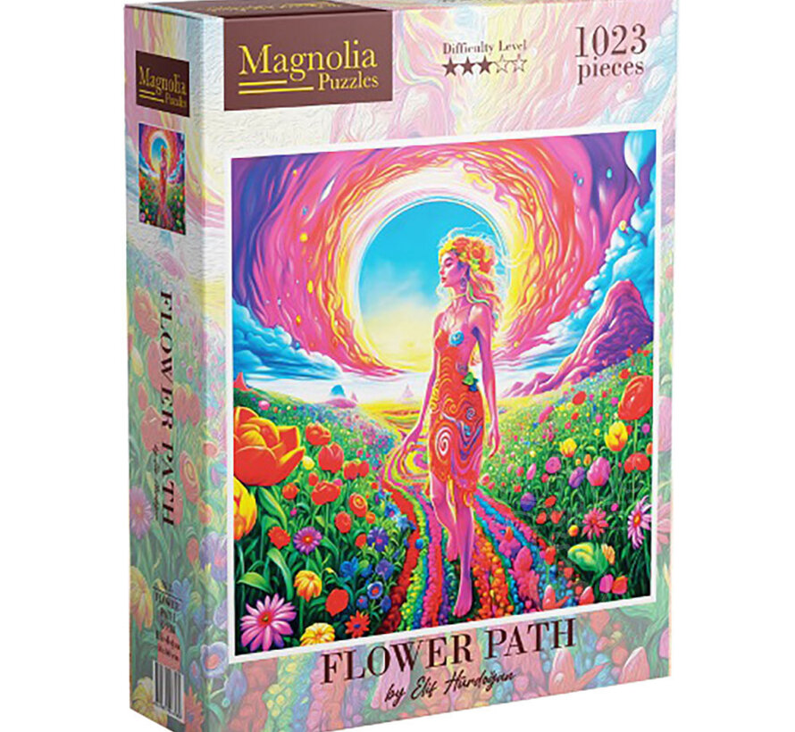 Magnolia Flower Path Puzzle 1023pcs