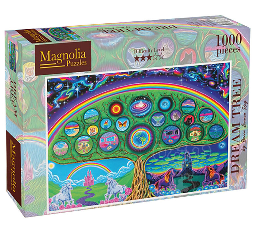 FINAL SALE Magnolia Dream Tree Puzzle 1000pcs