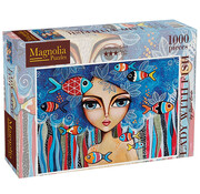 Magnolia Puzzles Magnolia Lady with Fish Puzzle 1000pcs