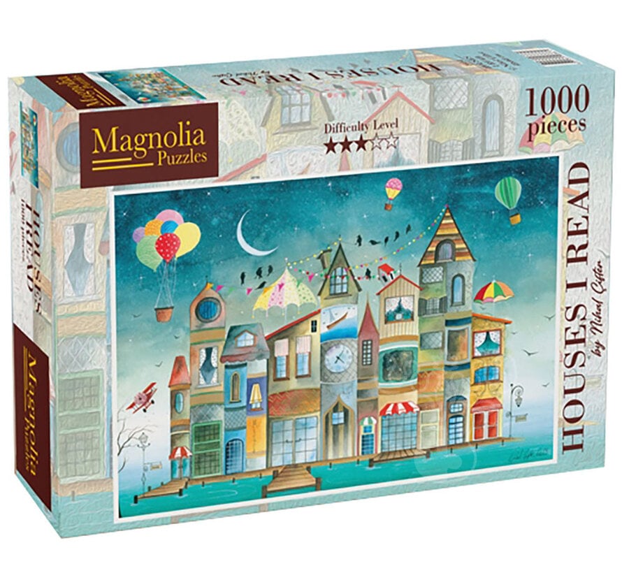 Magnolia Houses I Read Puzzle 1000pcs