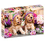 Enjoy Spaniel Puppies with Flower Hats Puzzle 1000pcs