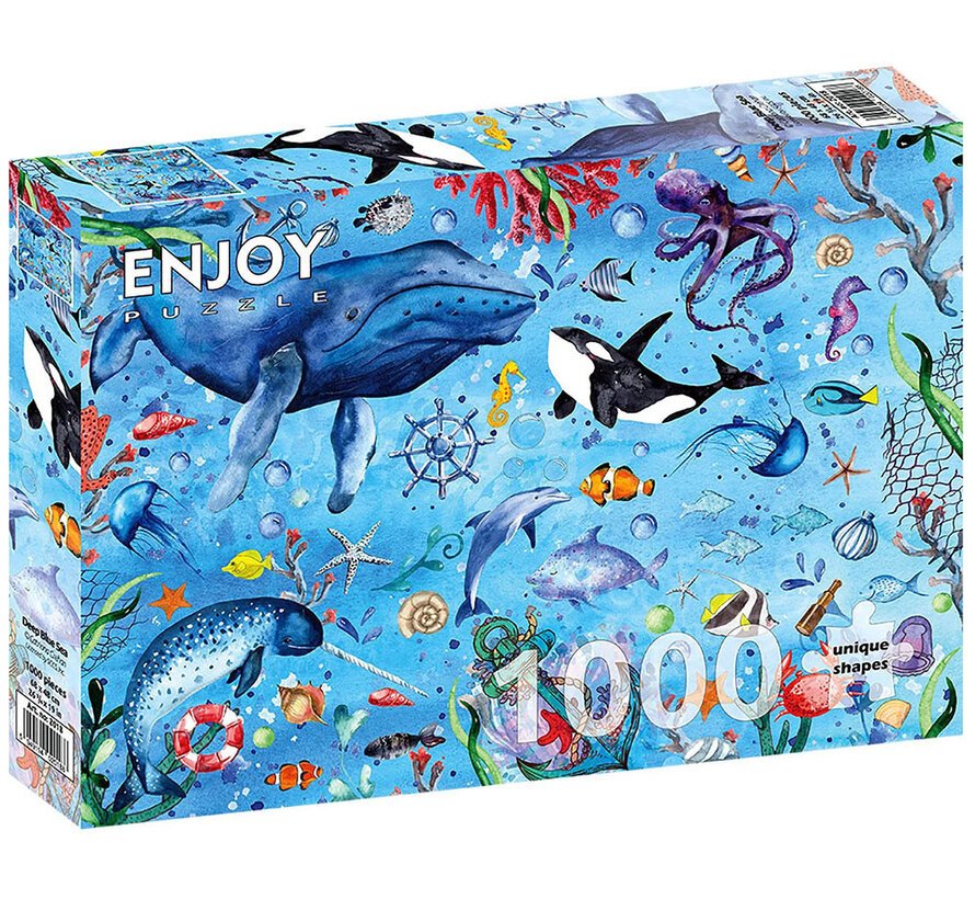 Enjoy Deep Blue Sea Puzzle 1000pcs