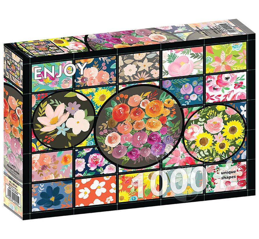 Enjoy Lacy's Flower Garden Puzzle 1000pcs