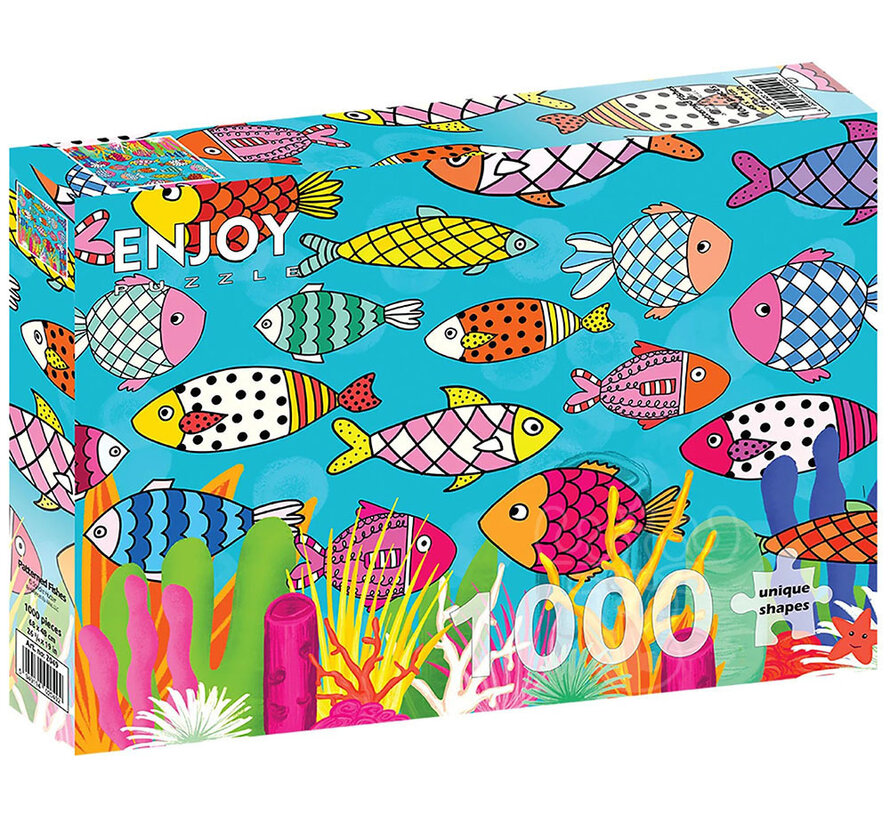 Enjoy Patterned Fishes Puzzle 1000pcs