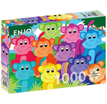 ENJOY Puzzle Enjoy Rainbow Monkeys Puzzle 1000pcs