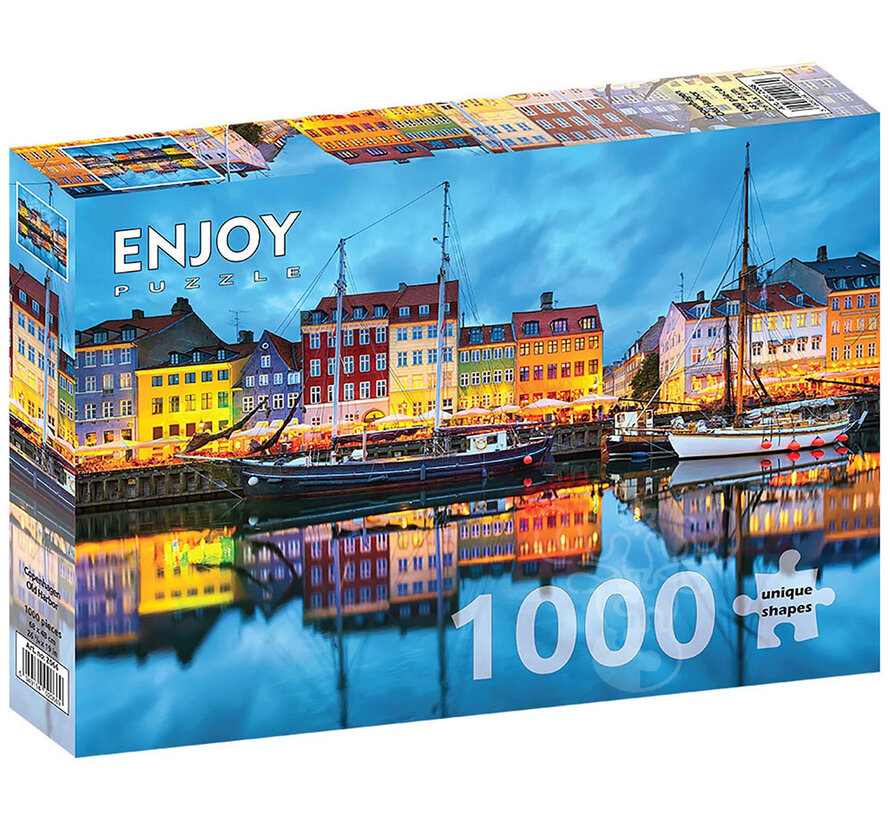 Enjoy Copenhagen Old Harbor Puzzle 1000pcs