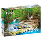 Enjoy Turquoise Waterfall, Thailand Puzzle 1000pcs