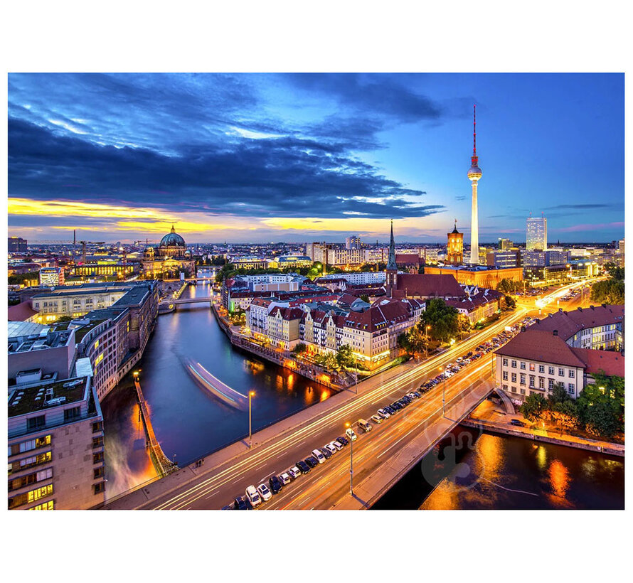 Enjoy Berlin Cityscape by Night Puzzle 1000pcs