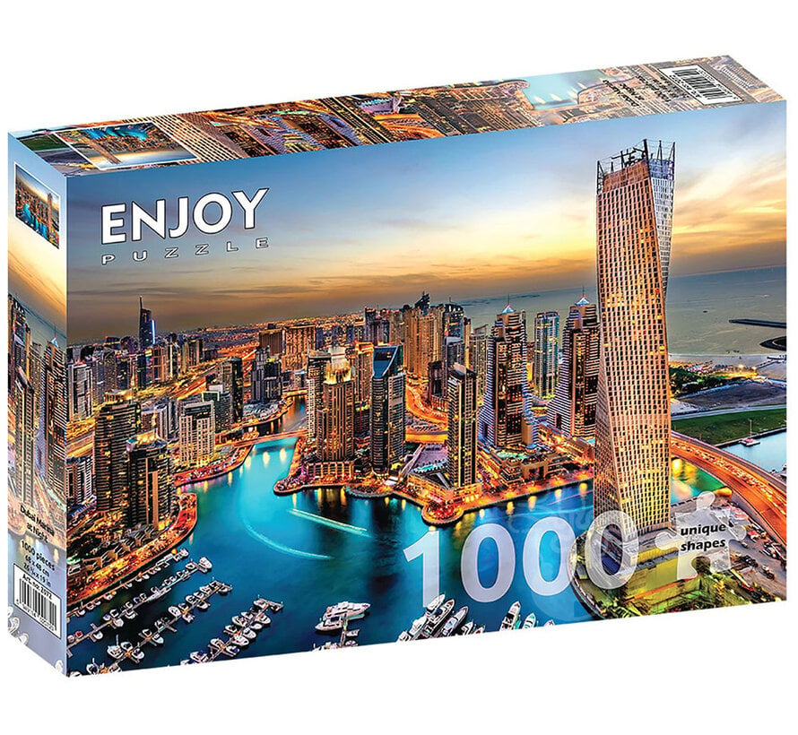 Enjoy Dubai Marina at Night Puzzle 1000pcs
