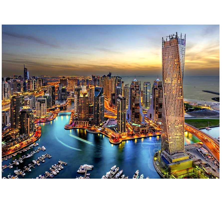 Enjoy Dubai Marina at Night Puzzle 1000pcs