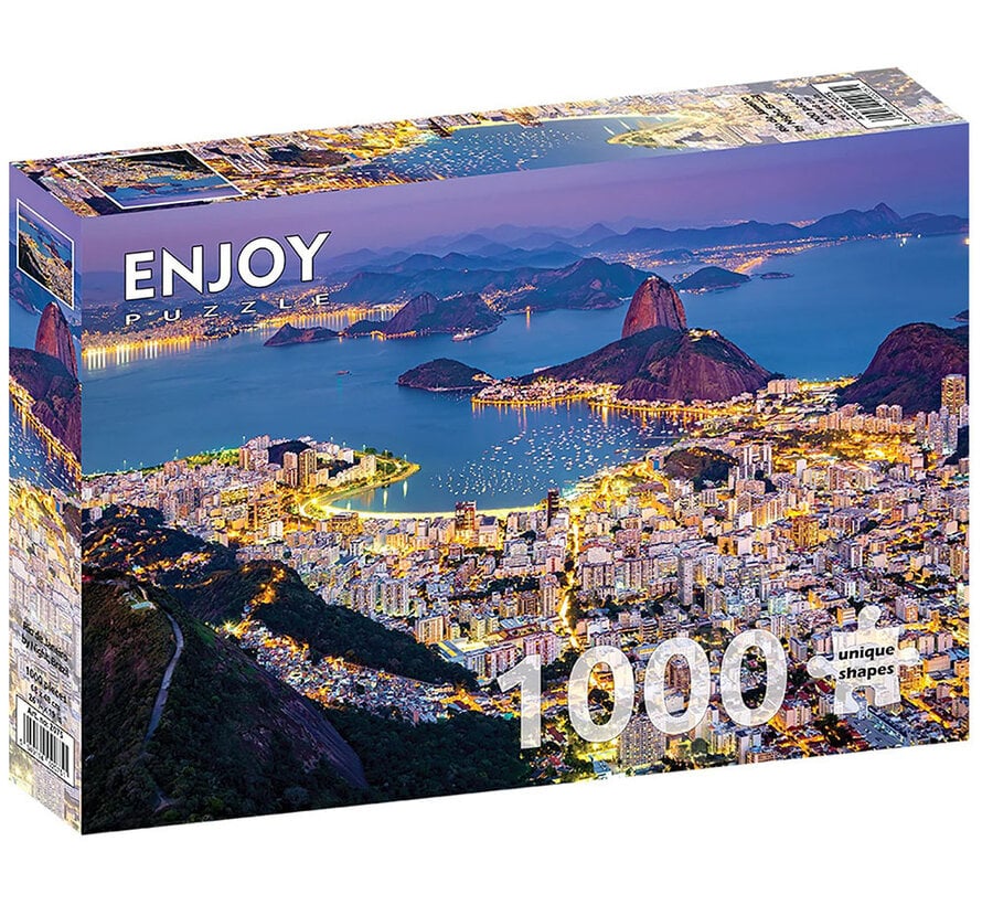 Enjoy Rio de Janeiro by Night, Brazil Puzzle 1000pcs