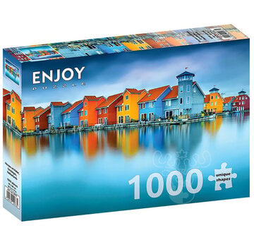 ENJOY Puzzle Enjoy Houses on Water, Groningen, Netherlands Puzzle 1000pcs