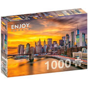 ENJOY Puzzle Enjoy New York City Skyline at Dusk Puzzle 1000pcs