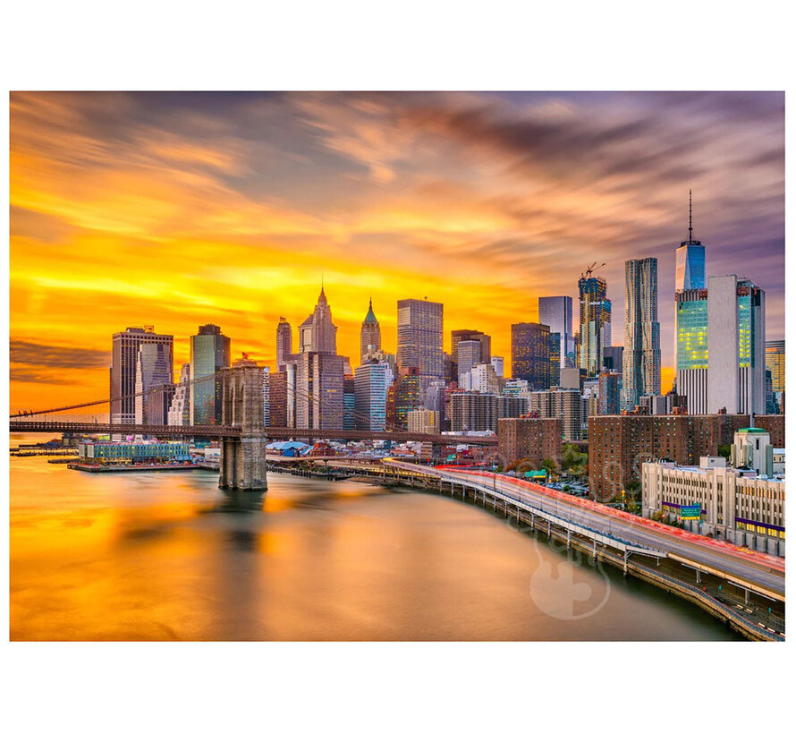 Enjoy New York City Skyline at Dusk Puzzle 1000pcs