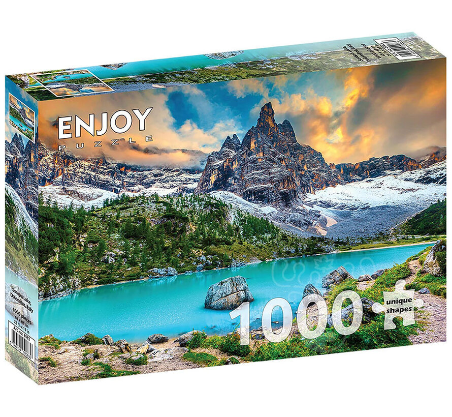 Enjoy Sorapis Lake, Dolomites, Italy Puzzle 1000pcs