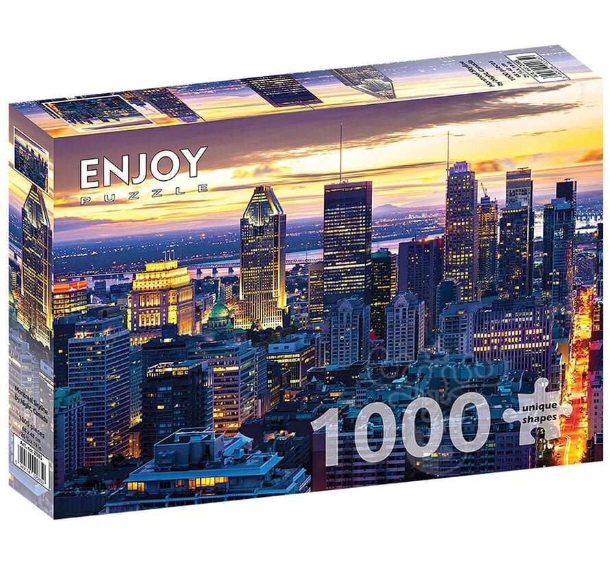 Enjoy Montreal Skyline by Night, Canada Puzzle 1000pcs