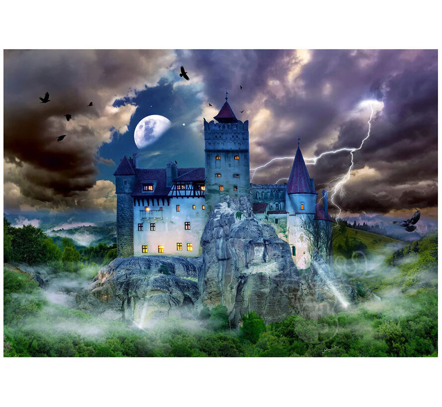 Enjoy Spooky Night at Dracula's Castle Puzzle 1000pcs