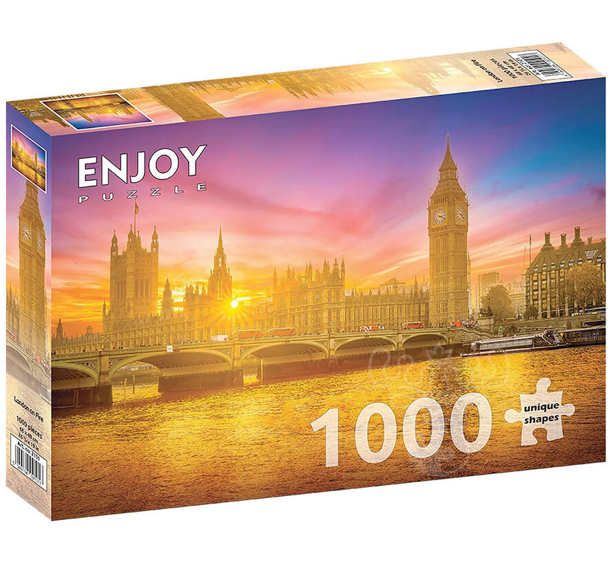 Enjoy London on Fire Puzzle 1000pcs