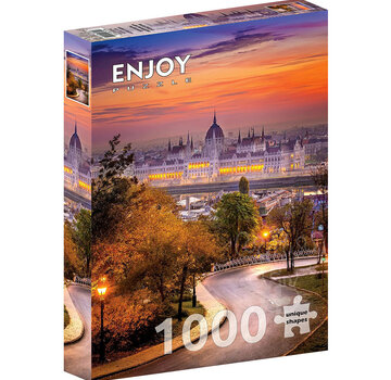 ENJOY Puzzle Enjoy Buda District with Hungarian Parliament Puzzle 1000pcs