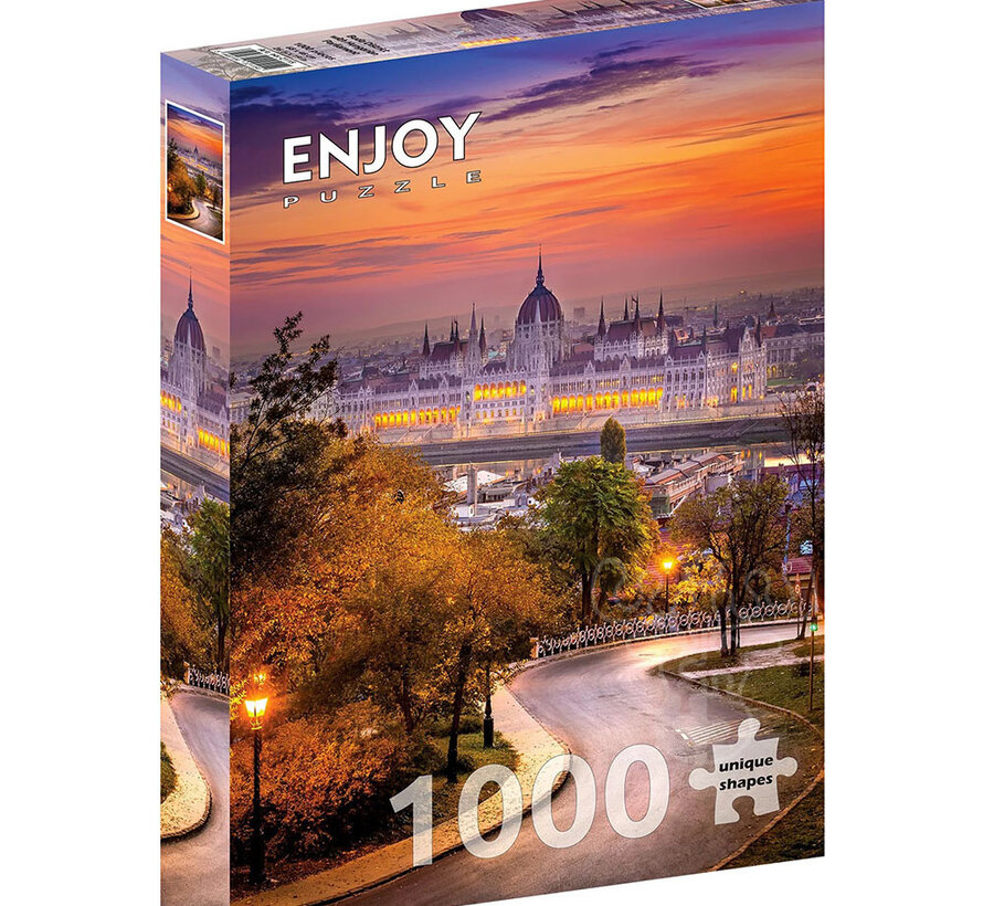 Enjoy Buda District with Hungarian Parliament Puzzle 1000pcs