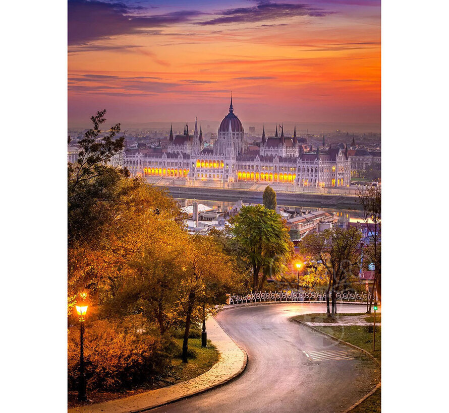 Enjoy Buda District with Hungarian Parliament Puzzle 1000pcs