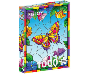 Rainbow Petal Butterfly Puzzle - 1000 Pieces | Vibrant Colors, Premium Cardboard, 23.9x23.9 Inch Finished Size - View #13