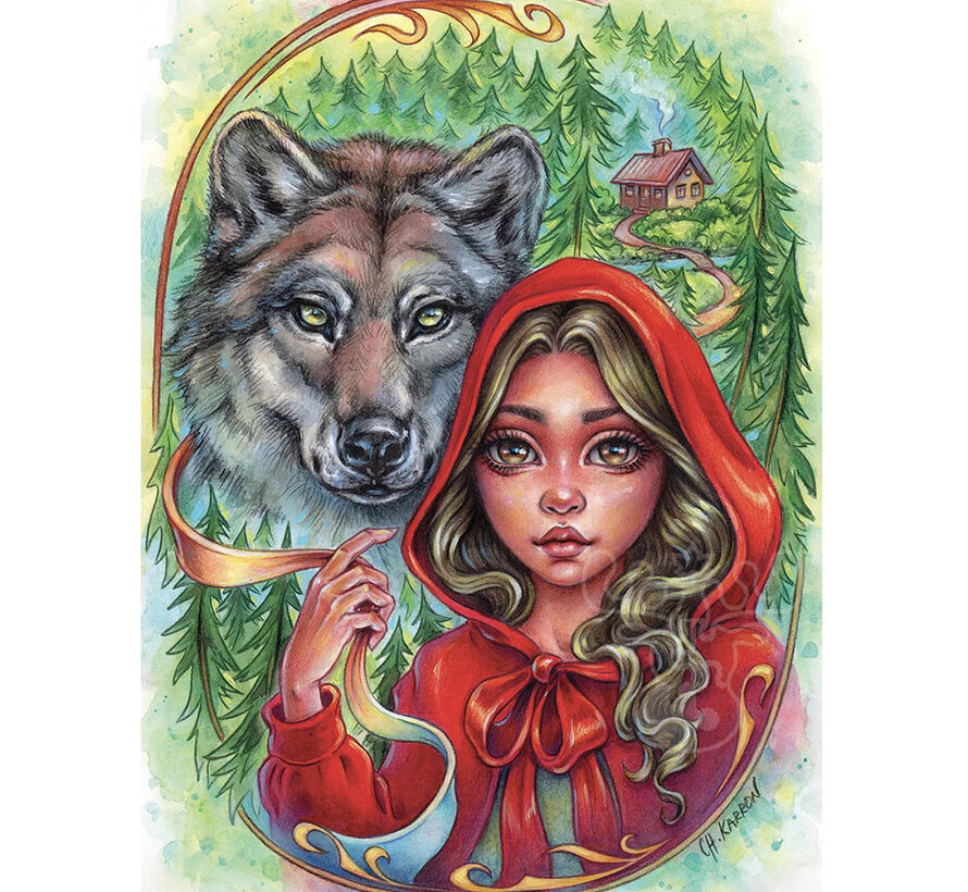 FINAL SALE JaCaRou Little Red Riding Hood Puzzle 1000pcs