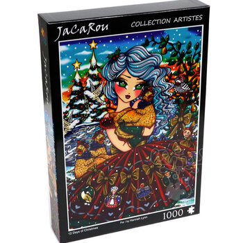 JaCaRou Puzzles FINAL SALE JaCaRou 12 Days of Christmas Puzzle 1000pcs