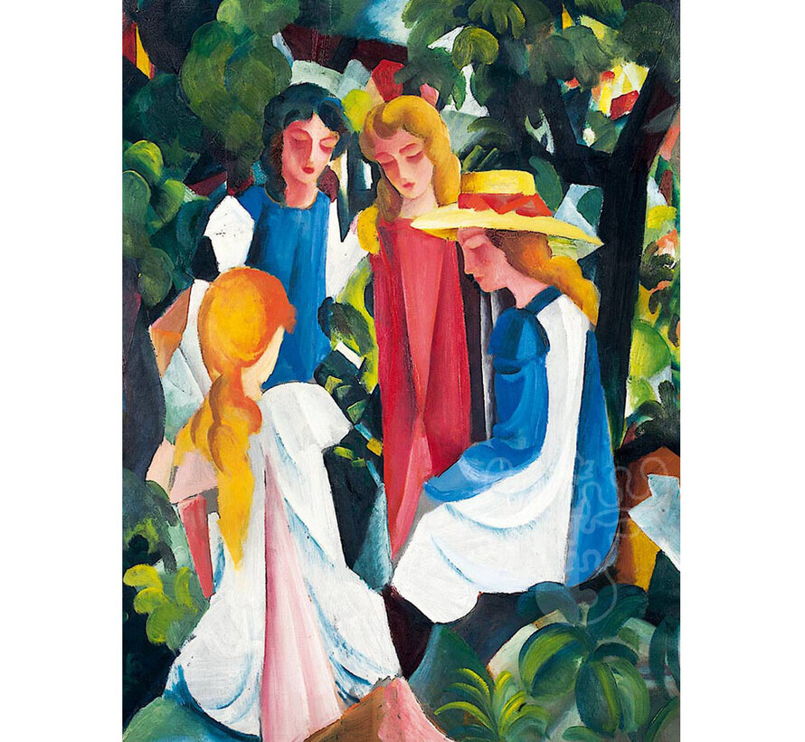 Bluebird August Macke - Four Girls, 1913 Puzzle 1000pcs