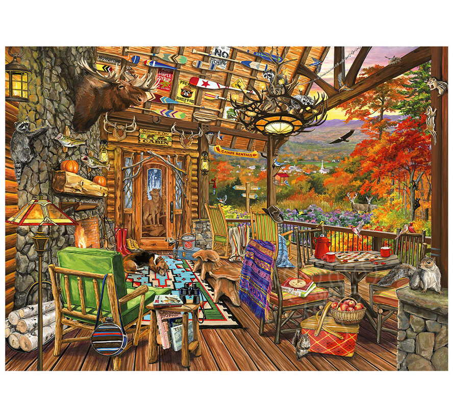 Bluebird Adirondack Porch Puzzle 3000pcs