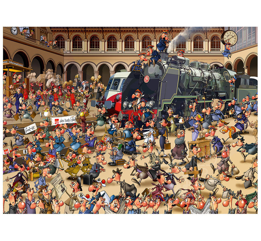 Bluebird François Ruyer - French Train Station Puzzle 3000pcs