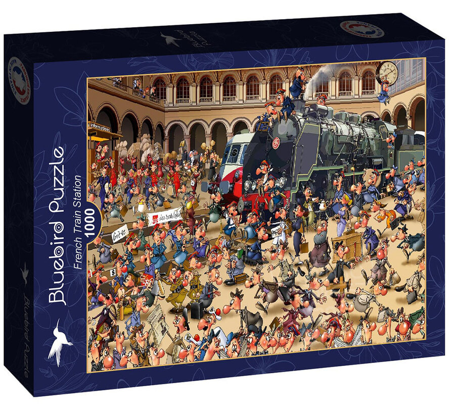 Bluebird French Train Station - François Ruyer Puzzle Puzzle 1000pcs