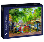 Bluebird Bluebird The Red Bike in Amsterdam Puzzle 1000pcs