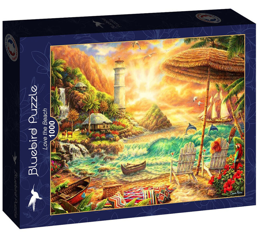FINAL SALE Bluebird Love the Beach Puzzle 1000pcs