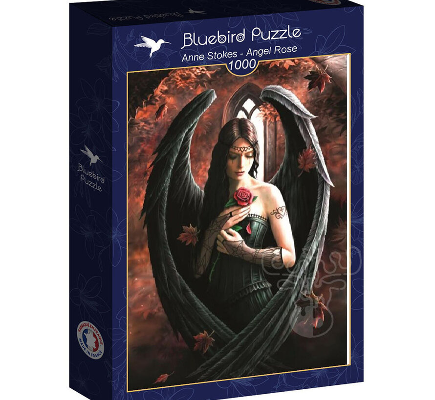 Bluebird Anne Stokes - Angel Rose Puzzle 1000pcs