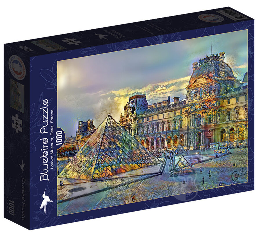 Bluebird Louvre Museum, Paris, France Puzzle 1000pcs