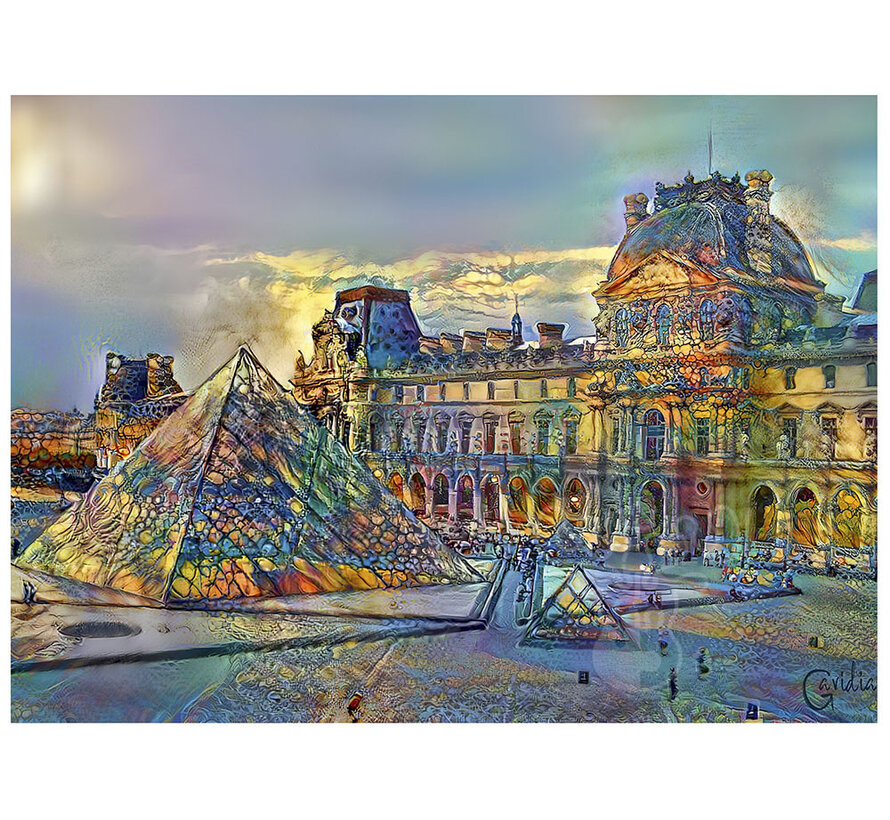 Bluebird Louvre Museum, Paris, France Puzzle 1000pcs
