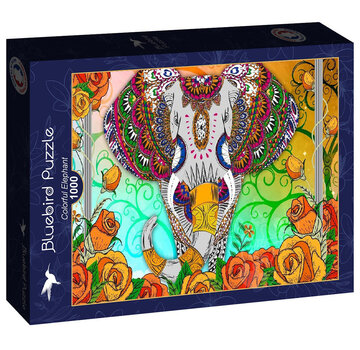 Bluebird Bluebird Colorful Elephant Puzzle 1000pcs