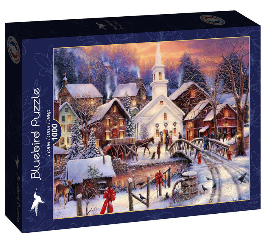 Bluebird Hope Runs Deep Puzzle 1000pcs RETIRED