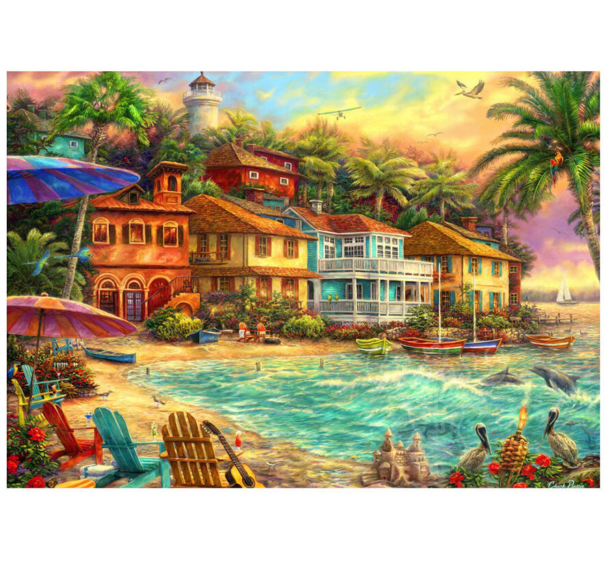 Bluebird Island Time Puzzle 2000pcs RETIRED