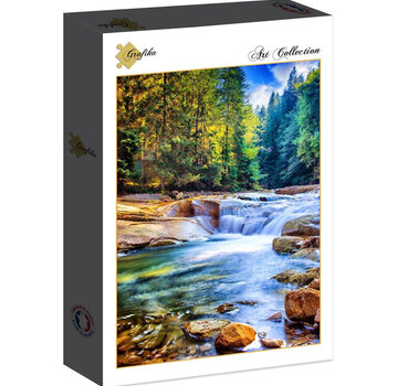 Grafika Grafika Belle Cascade dans la Forêt (Beautiful Waterfall in the Forest) Puzzle 2000pcs